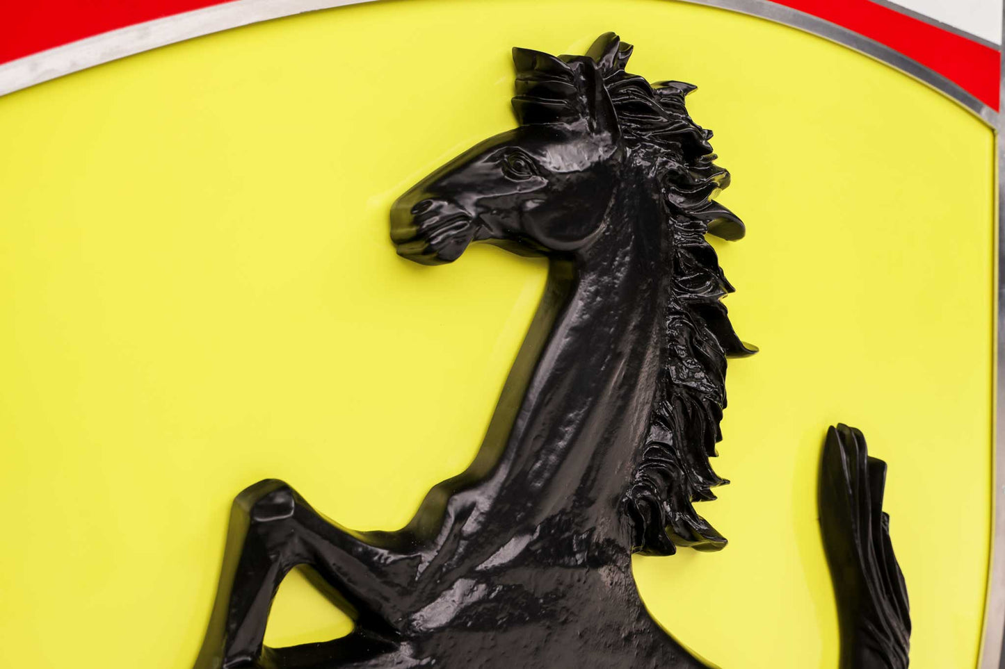 Prancing Horse-Style Sign with Stand