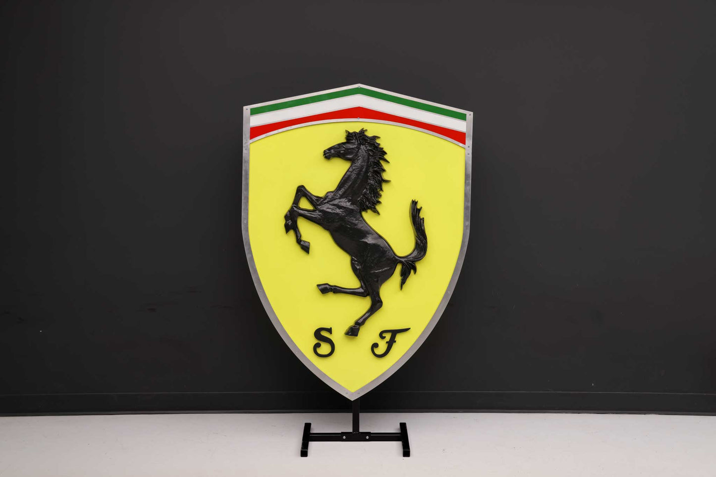 Prancing Horse-Style Sign with Stand